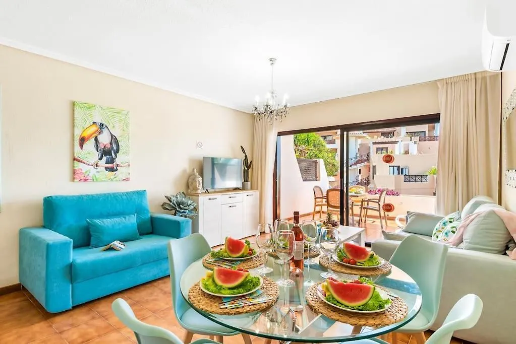 Azzurro Vibe With Ocean Sight In Heated Pool Complex - Tropical Dream Apartment San Miguel de Abona 0*,